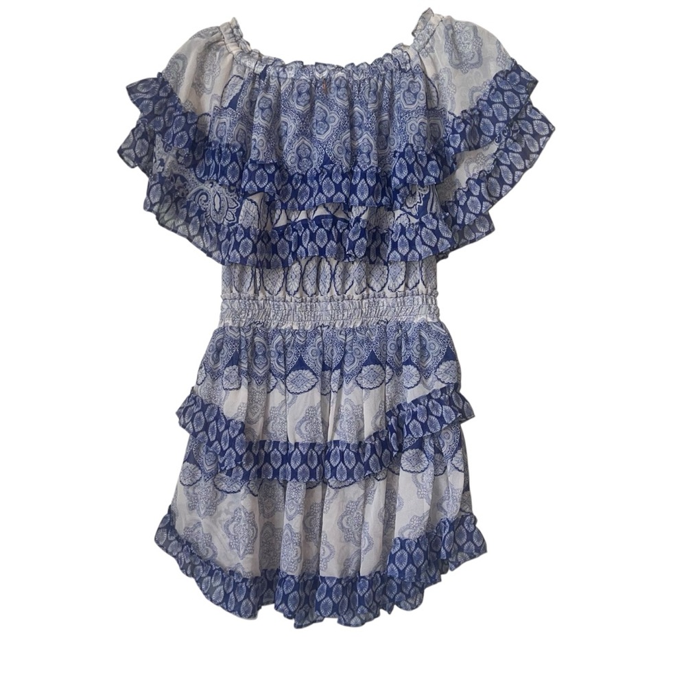 MISA Los Angeles x REVOLVE Isella Dress in Majorelle Mixed Tile Size XS - Picture 8 of 16